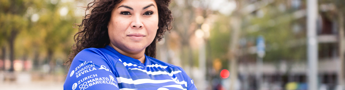 Corredora de la Zurich Maratón